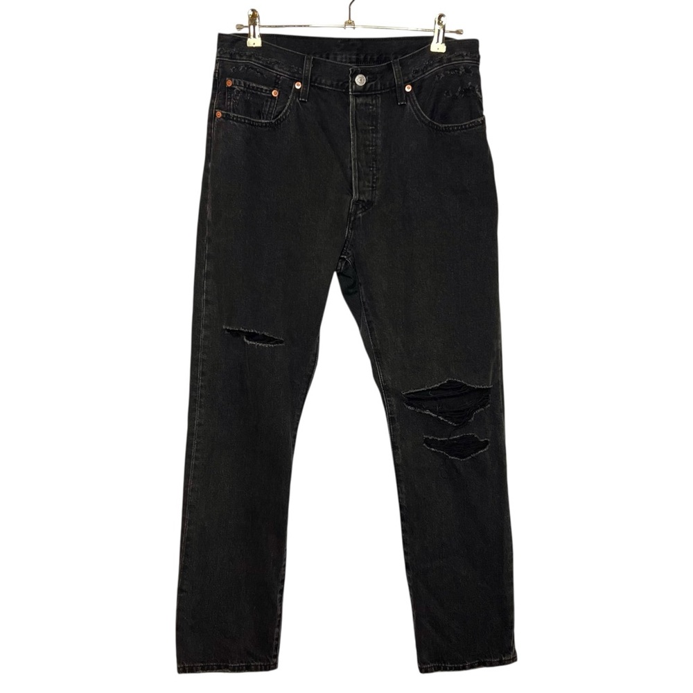 LEVI'S 501 Ripped High Rise Jeans. Size 31x30 - Picture 4 of 12
